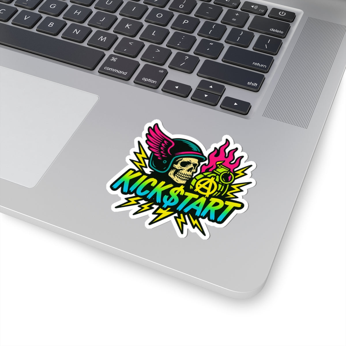 Death Head Anarchy Sticker – Kick$tart Original Skull Decal