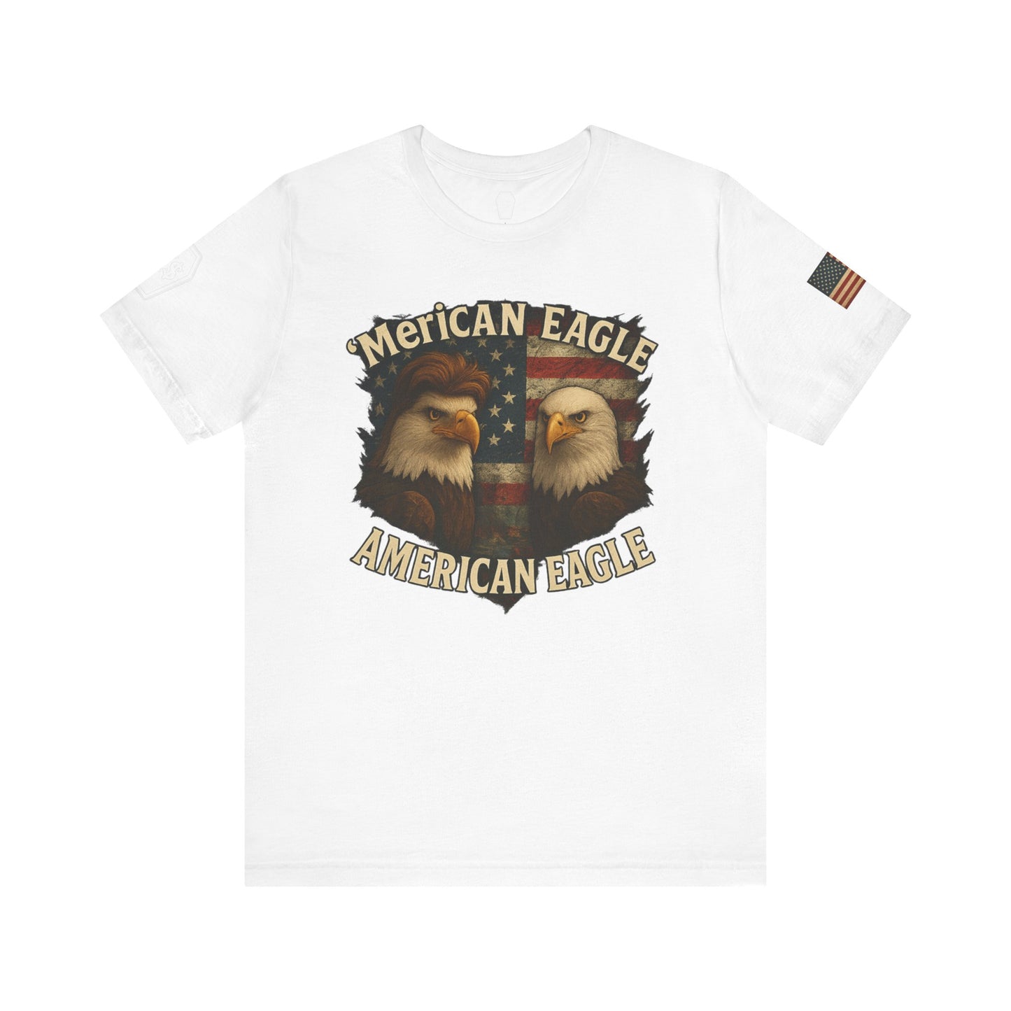 Patriotic Eagle Tee - Unisex Jersey Short Sleeve Shirt for July 4th, Memorial Day, Freedom Fighters, Casual Wear,