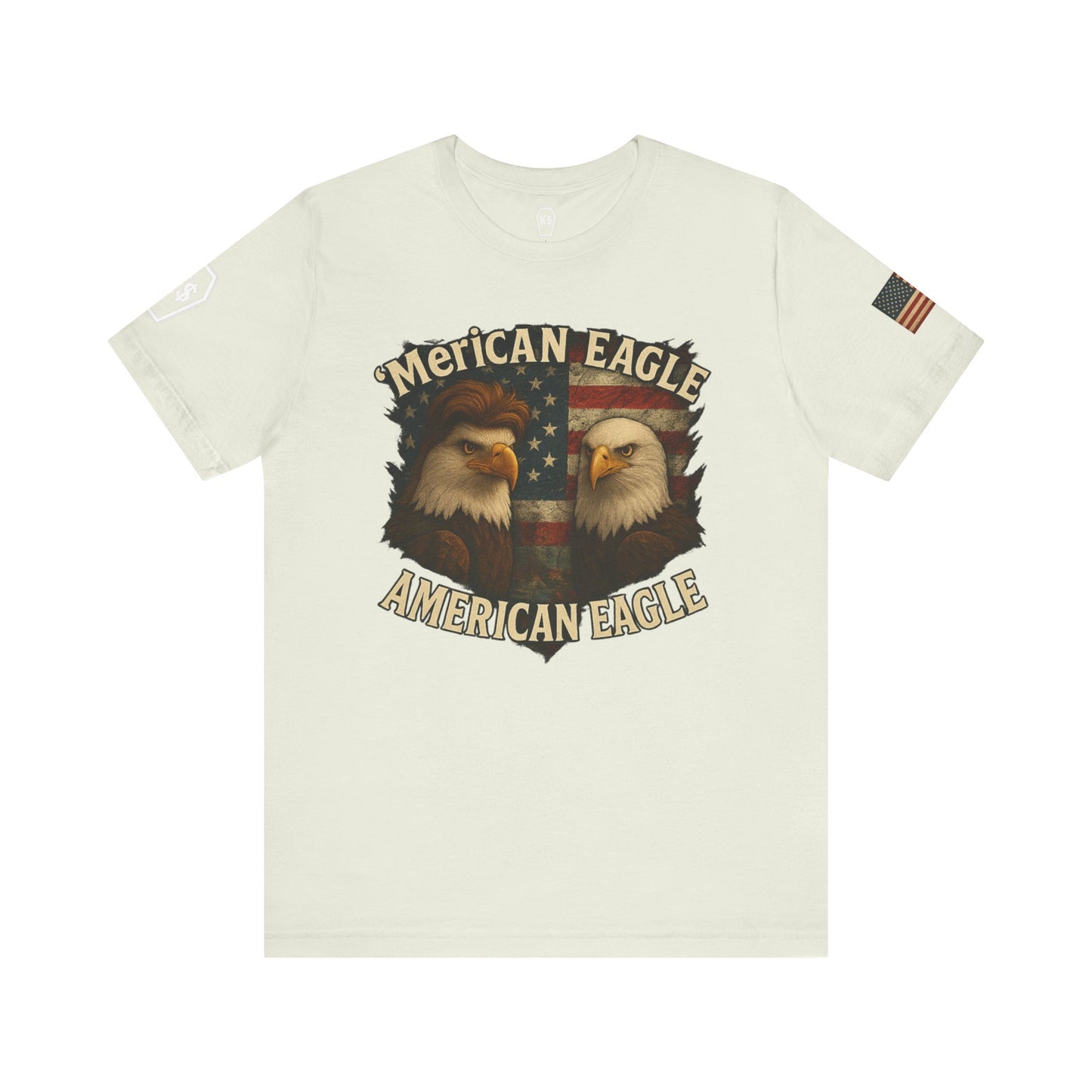 Patriotic Eagle Tee - Unisex Jersey Short Sleeve Shirt for July 4th, Memorial Day, Freedom Fighters, Casual Wear,