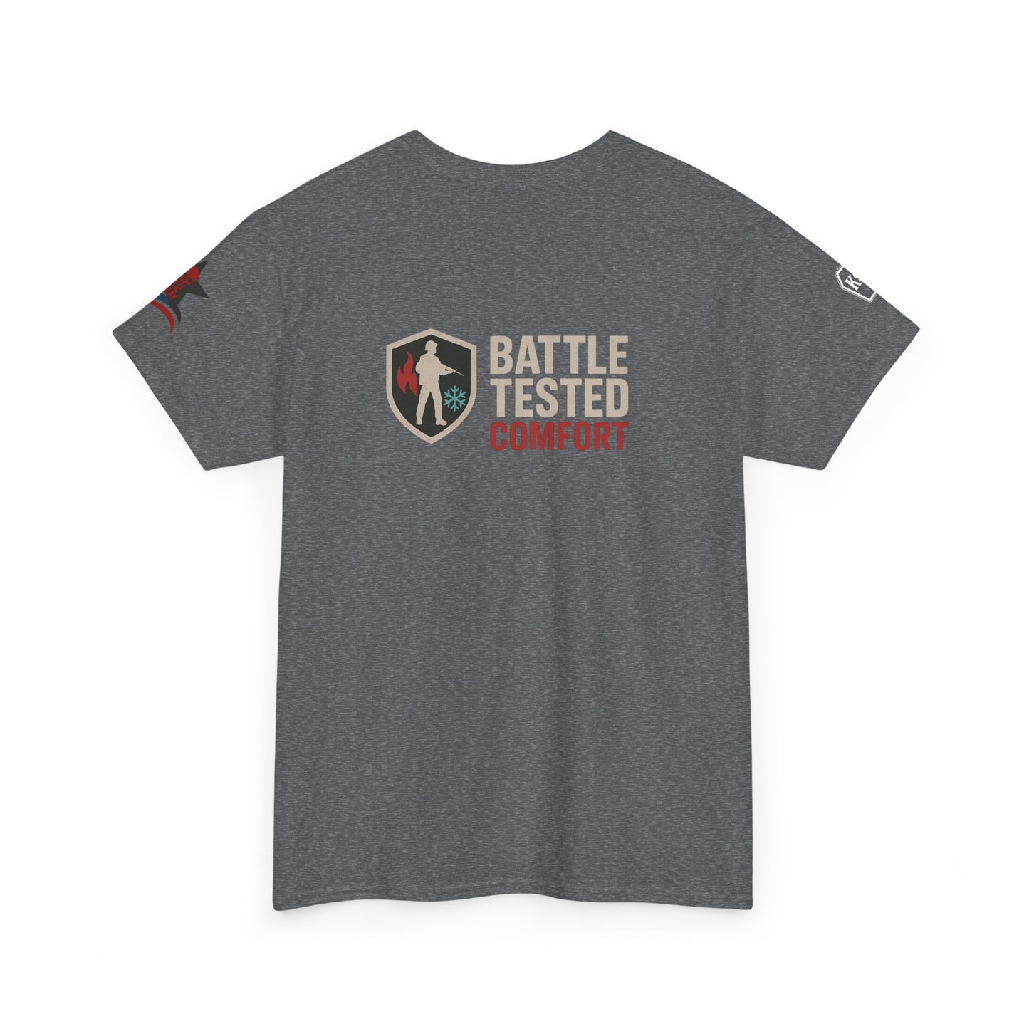 Battle Tested Comfort T-Shirt | Unisex Heavy Cotton Tee | Military Style Tee, Everyday Comfort Wear, Gift for Veterans, Casual Outfit