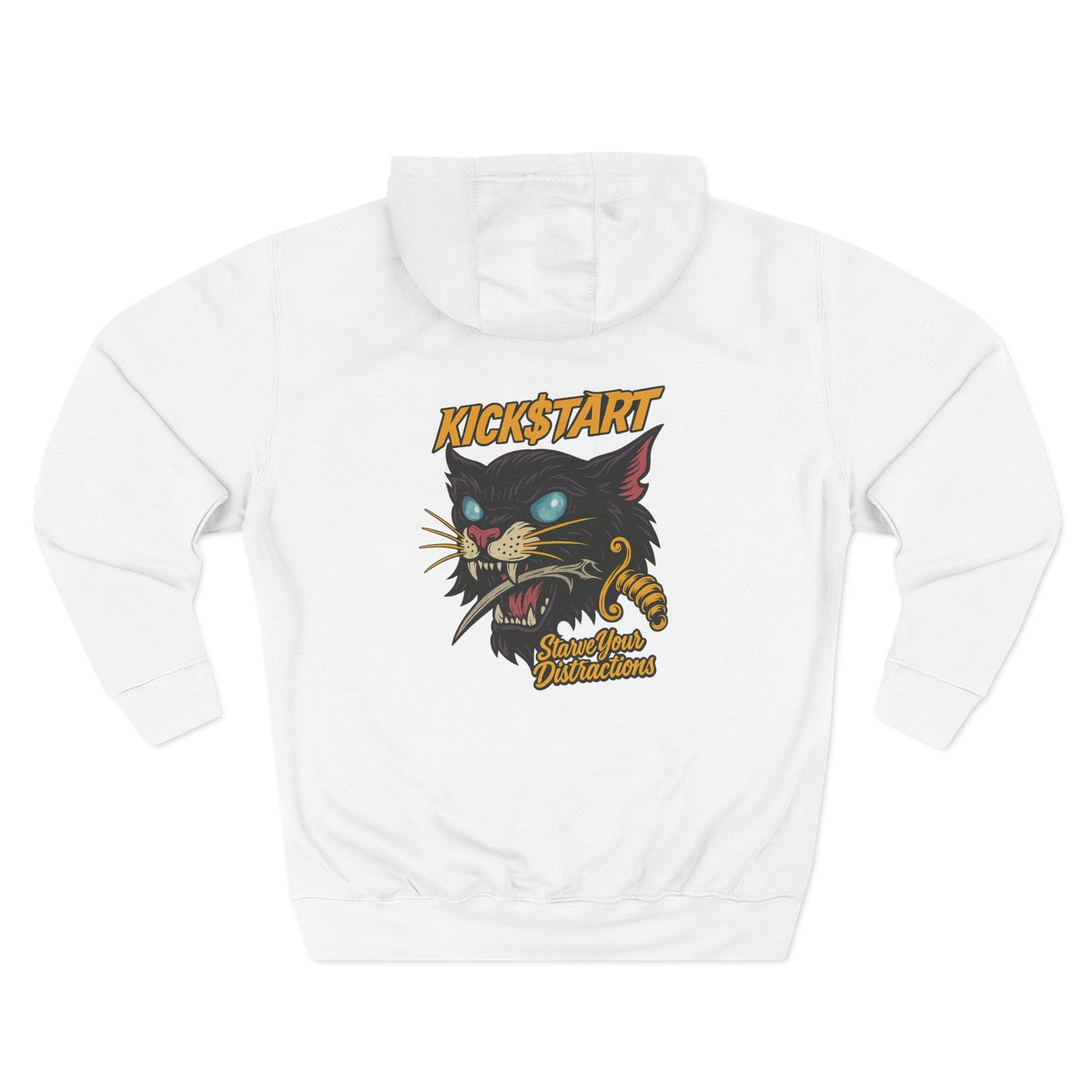 Kickstart Graphic Fleece Hoodie - Cozy Cat
