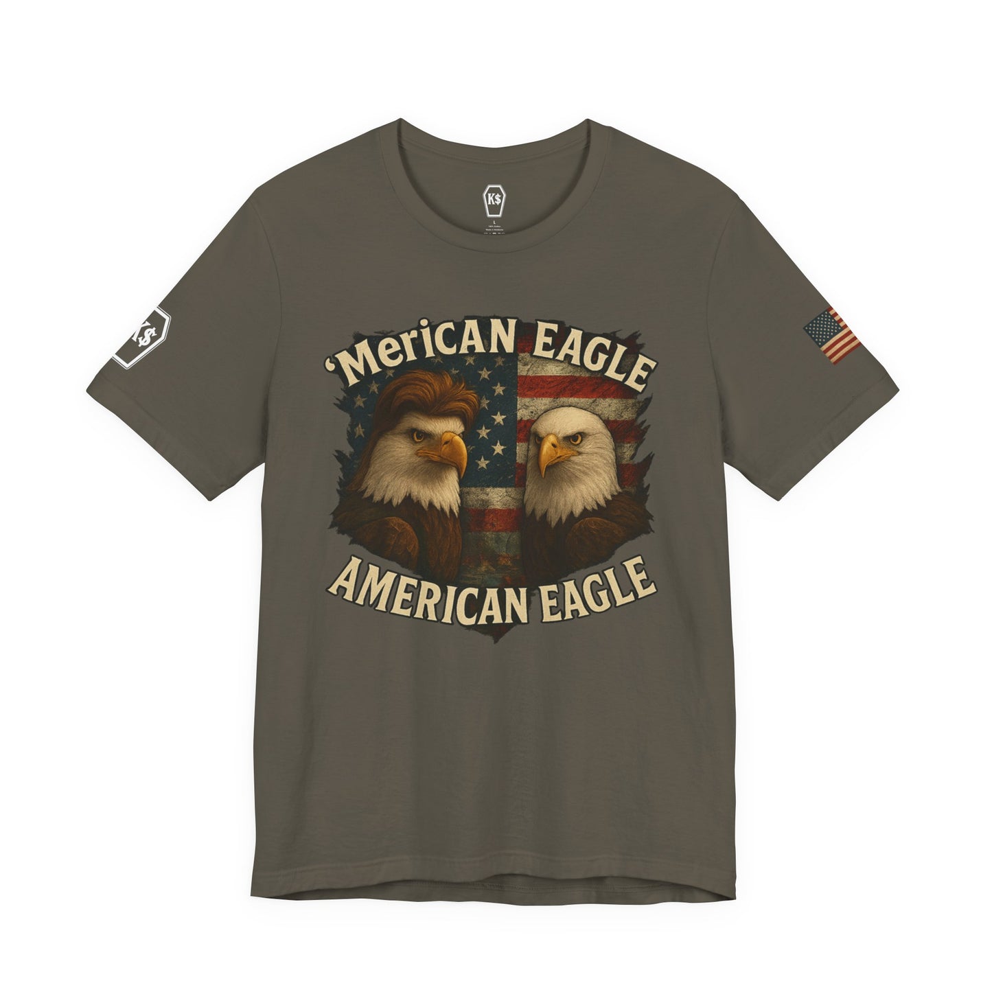 Patriotic Eagle Tee - Unisex Jersey Short Sleeve Shirt for July 4th, Memorial Day, Freedom Fighters, Casual Wear,