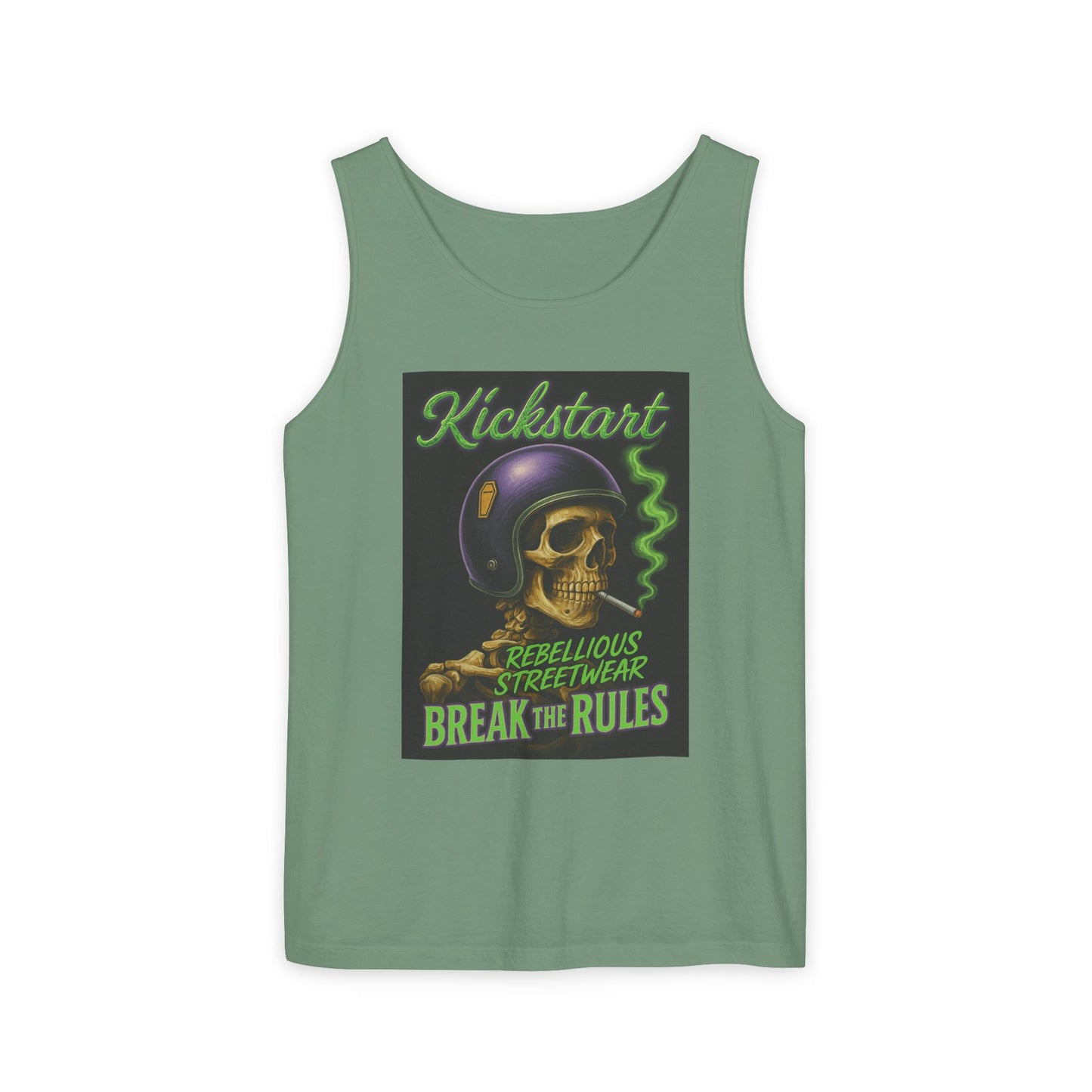 Rebellious Skulls Tank Top, Unisex Streetwear, Break the Rules
