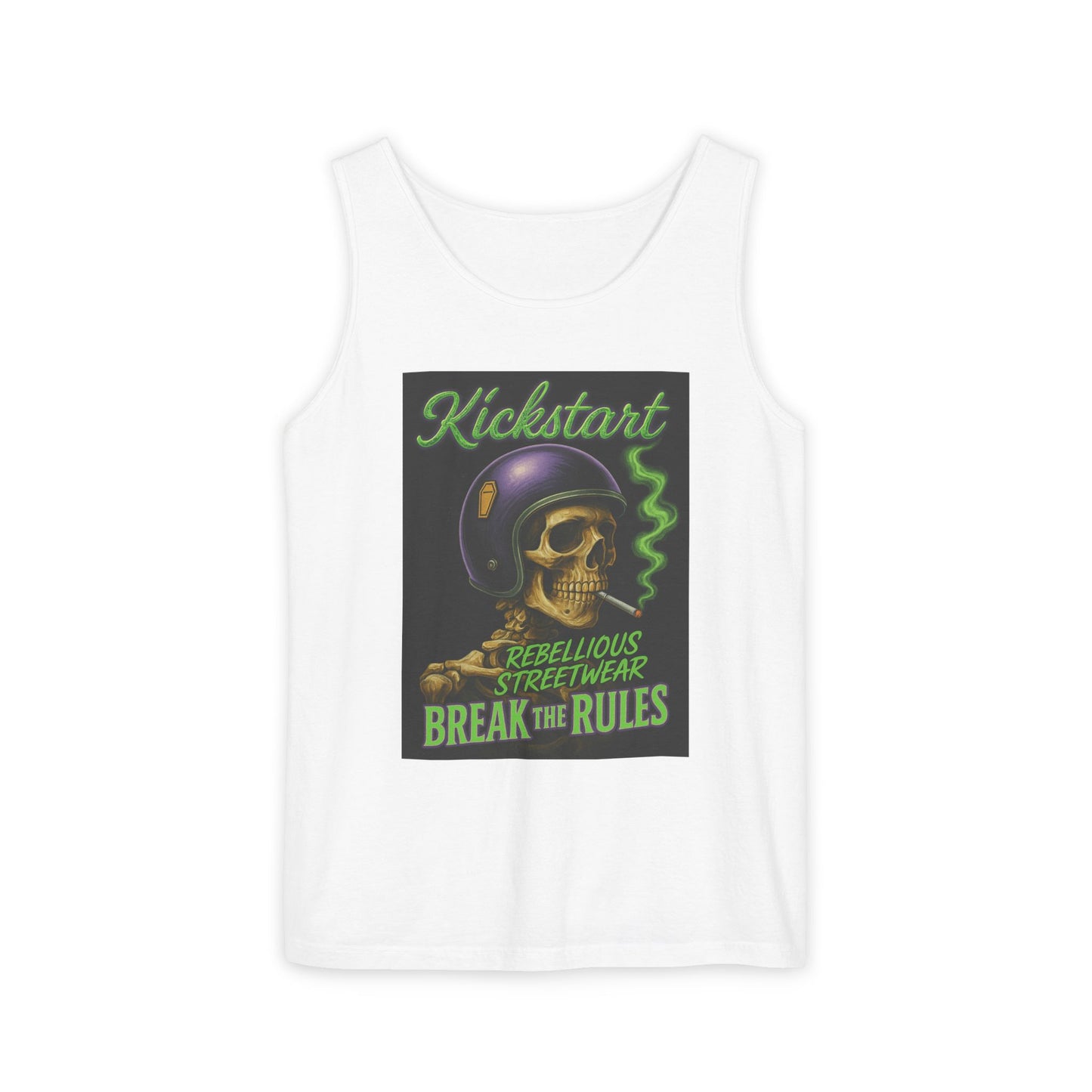 Rebellious Skulls Tank Top, Unisex Streetwear, Break the Rules