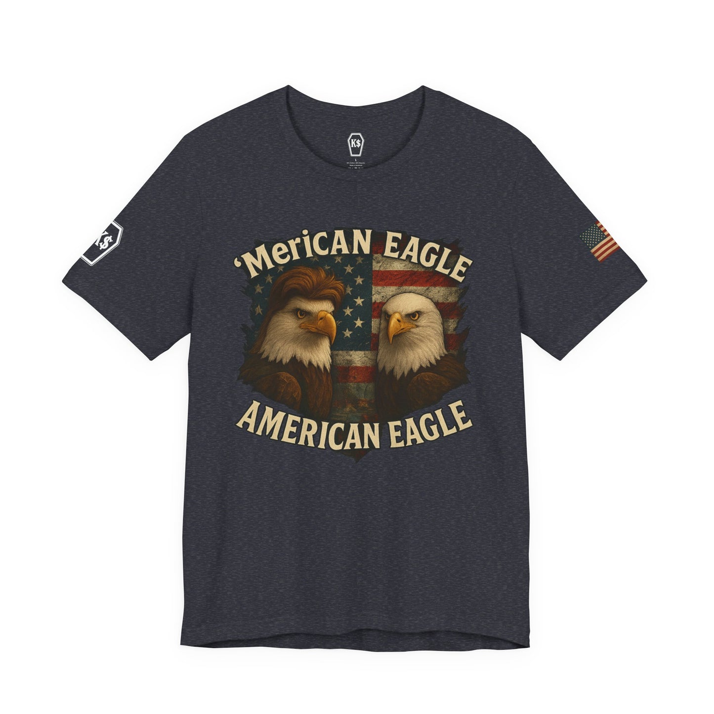 Patriotic Eagle Tee - Unisex Jersey Short Sleeve Shirt for July 4th, Memorial Day, Freedom Fighters, Casual Wear,