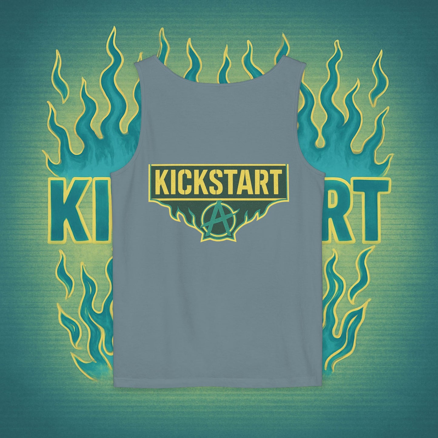 Burn to Rise Phoenix Tank | Kick$tart Motivational Gym Cutoff Shirt