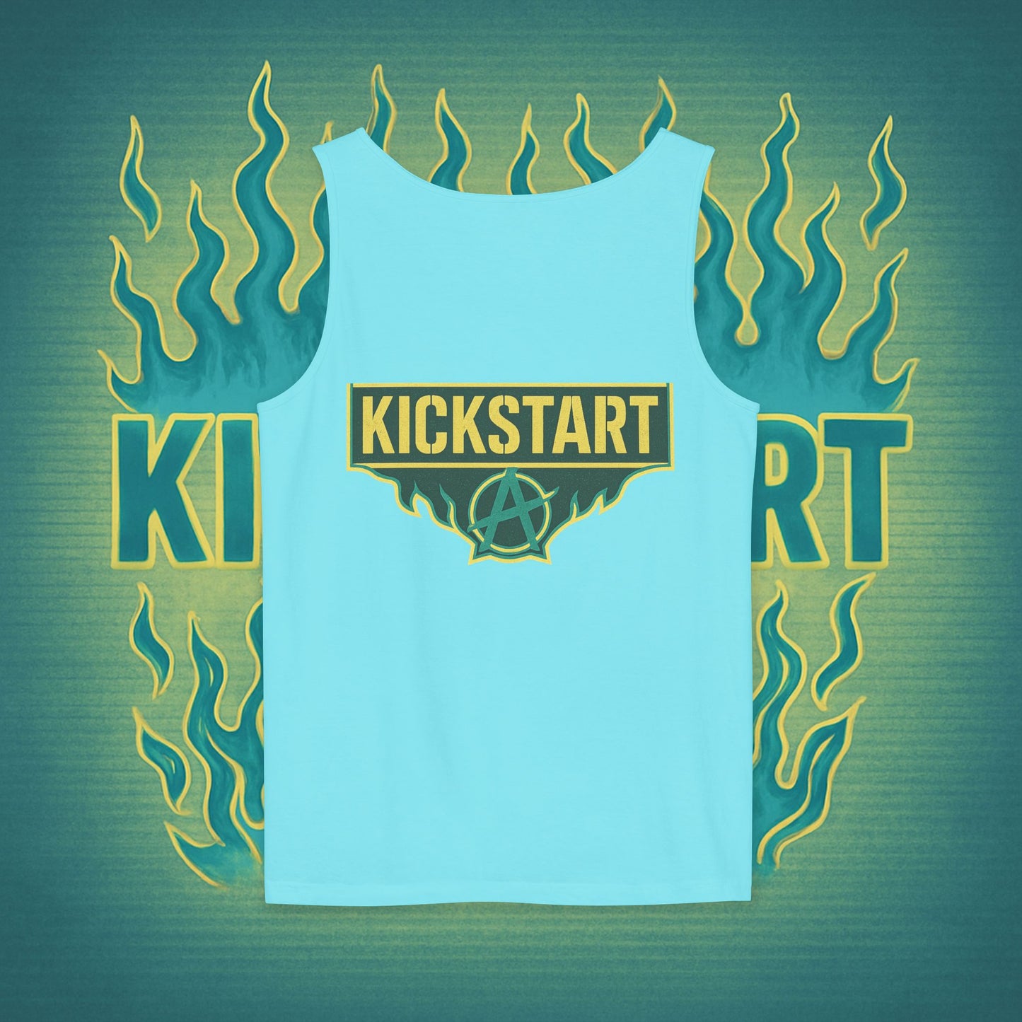 Burn to Rise Phoenix Tank | Kick$tart Motivational Gym Cutoff Shirt