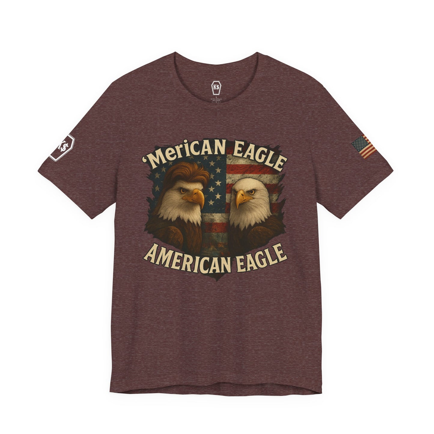 Patriotic Eagle Tee - Unisex Jersey Short Sleeve Shirt for July 4th, Memorial Day, Freedom Fighters, Casual Wear,