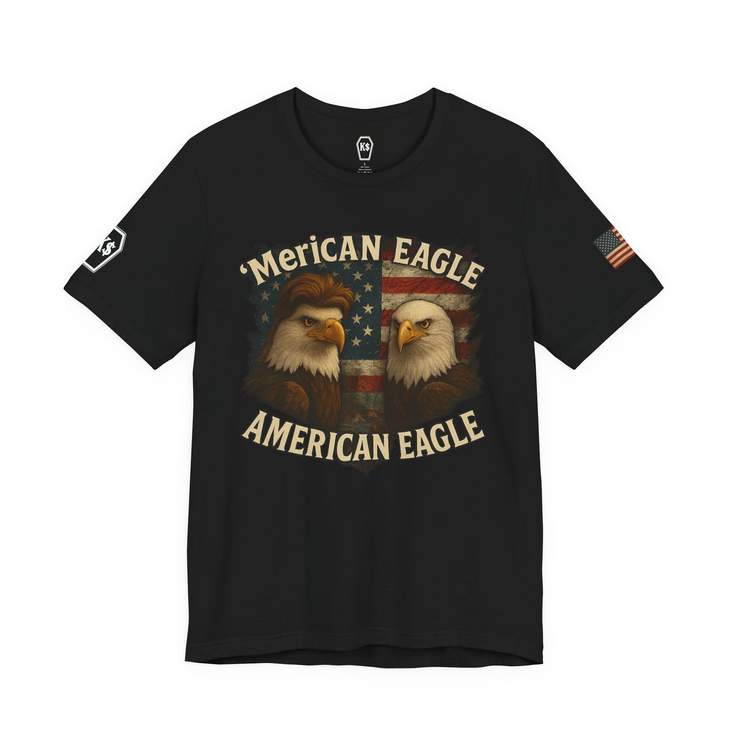 Patriotic Eagle Tee - Unisex Jersey Short Sleeve Shirt for July 4th, Memorial Day, Freedom Fighters, Casual Wear,