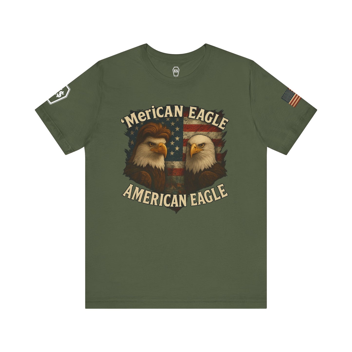 Patriotic Eagle Tee - Unisex Jersey Short Sleeve Shirt for July 4th, Memorial Day, Freedom Fighters, Casual Wear,