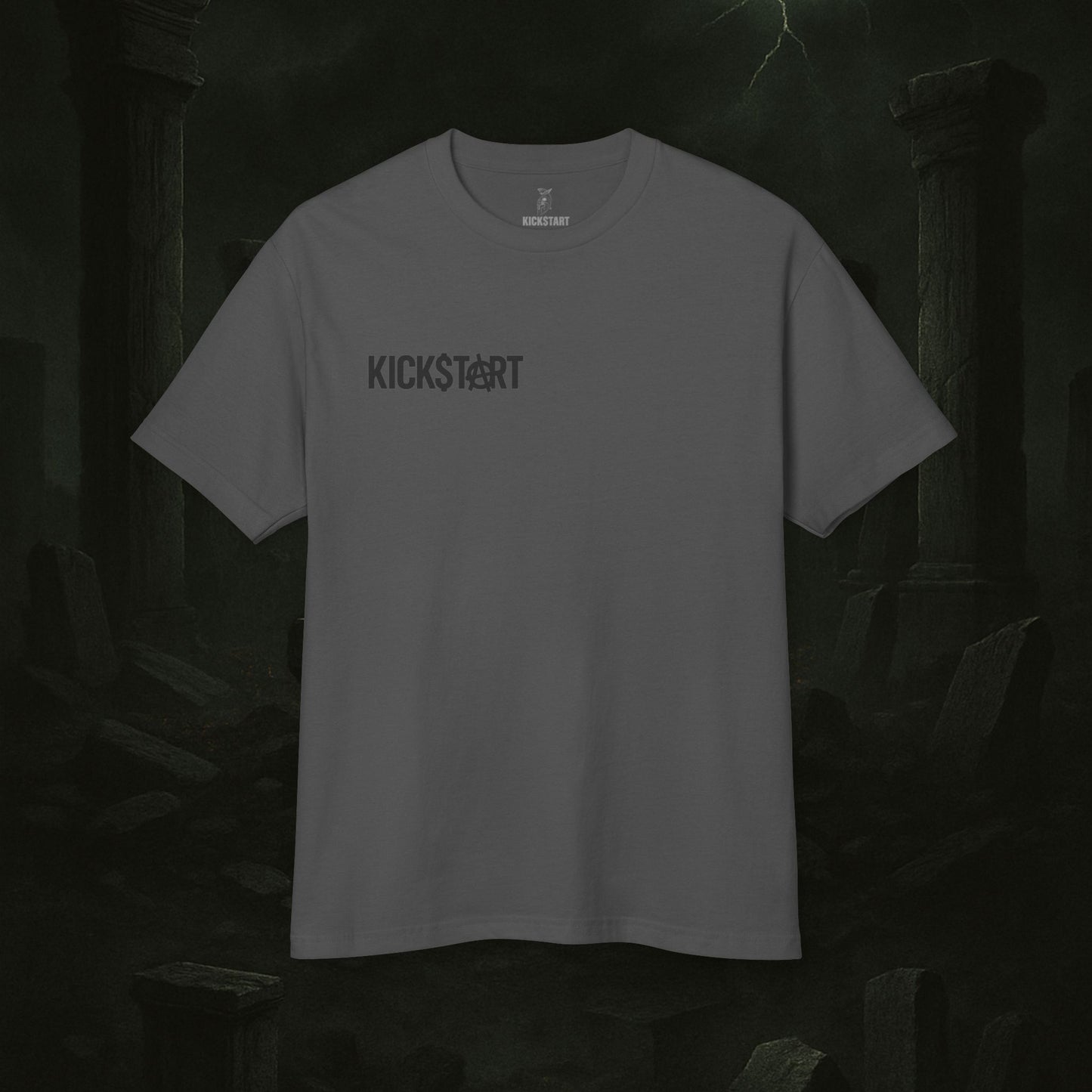 Kick$tart Spartan Tee – Heavyweight Warrior Graphic Shirt