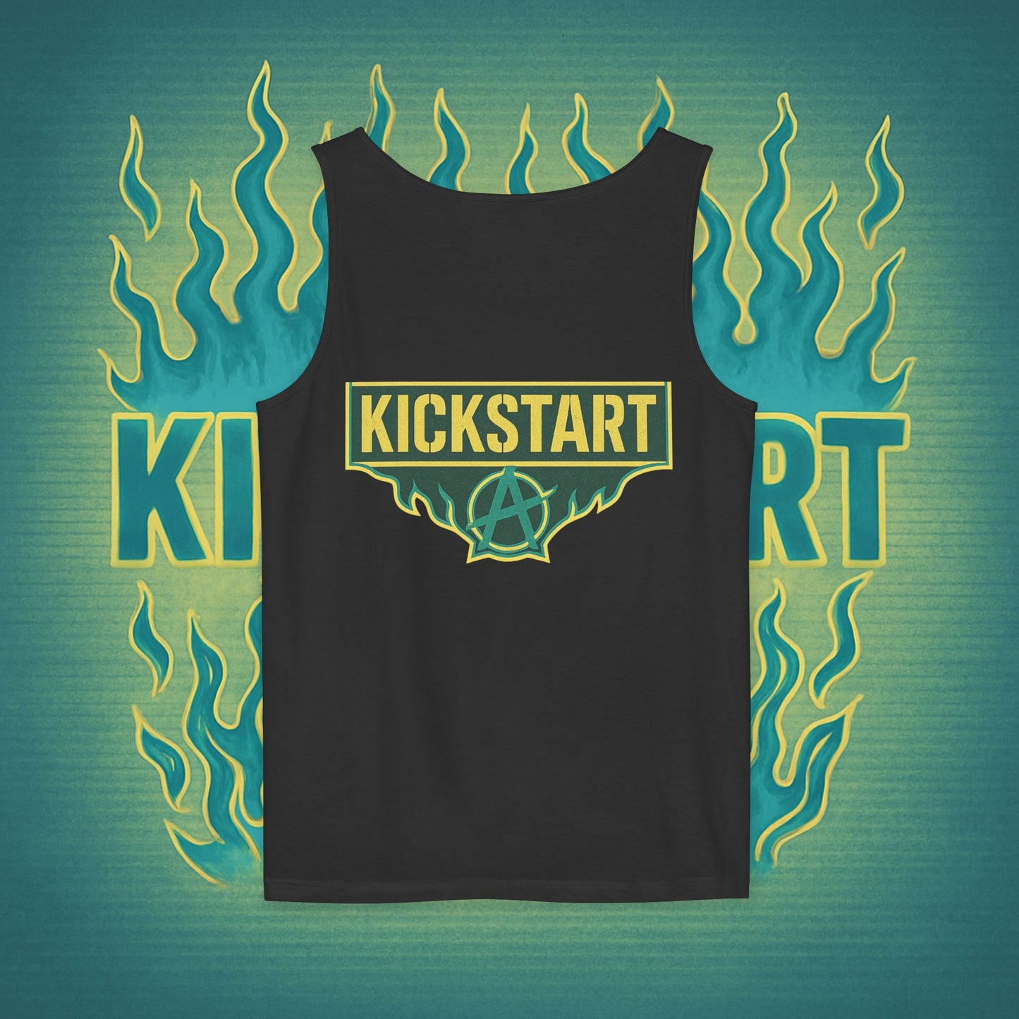 Burn to Rise Phoenix Tank | Kick$tart Motivational Gym Cutoff Shirt