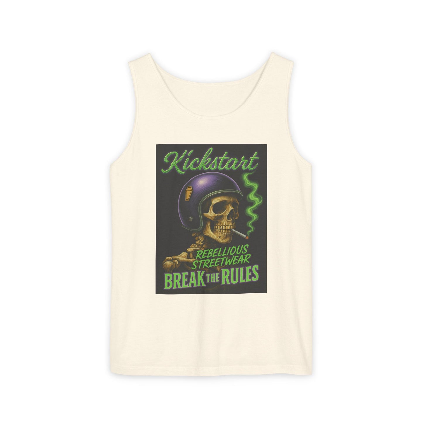 Rebellious Skulls Tank Top, Unisex Streetwear, Break the Rules