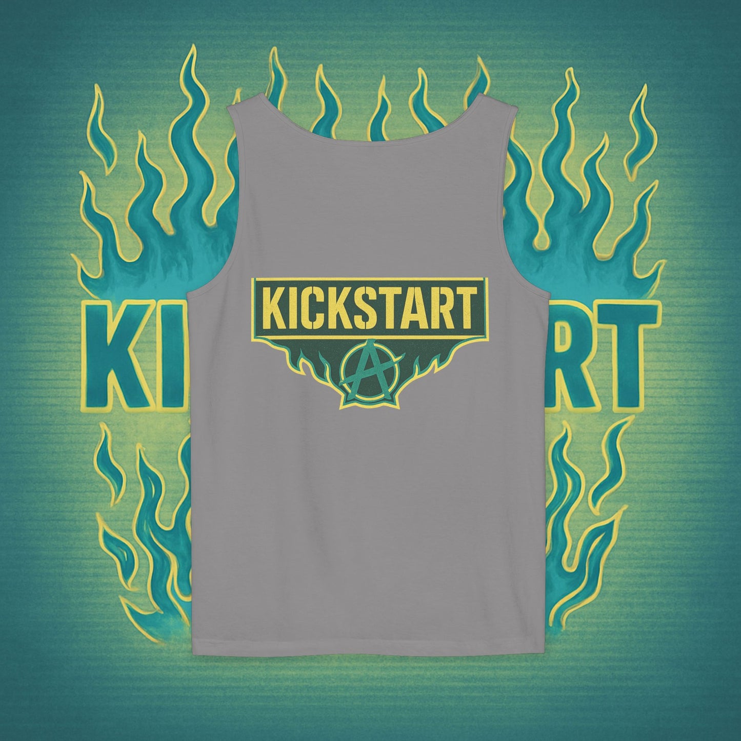 Burn to Rise Phoenix Tank | Kick$tart Motivational Gym Cutoff Shirt