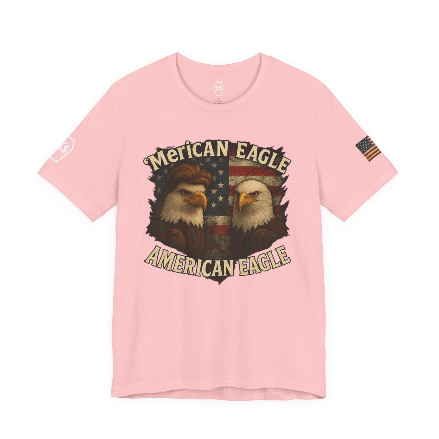 Patriotic Eagle Tee - Unisex Jersey Short Sleeve Shirt for July 4th, Memorial Day, Freedom Fighters, Casual Wear,