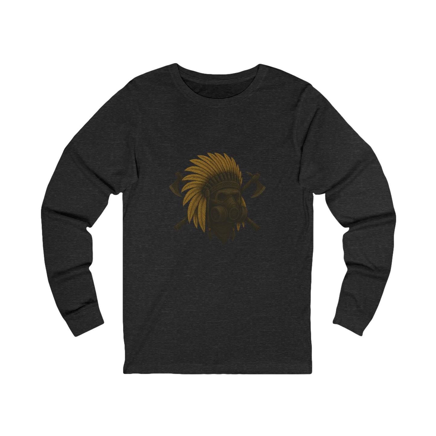 Kick$tart Chief Heavyweight Long Sleeve Tee – Warrior Style Biker T-Shirt