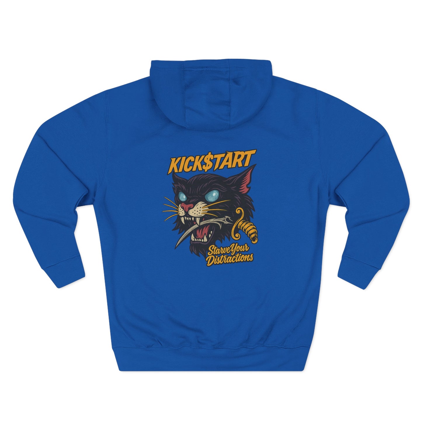 Kickstart Graphic Fleece Hoodie - Cozy Cat