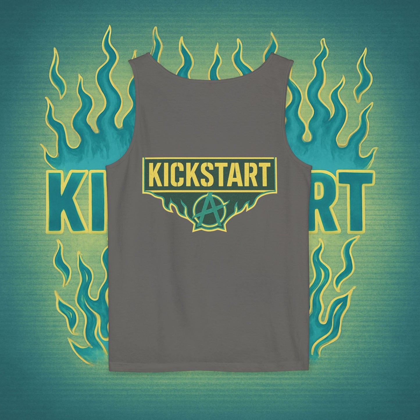 Burn to Rise Phoenix Tank | Kick$tart Motivational Gym Cutoff Shirt