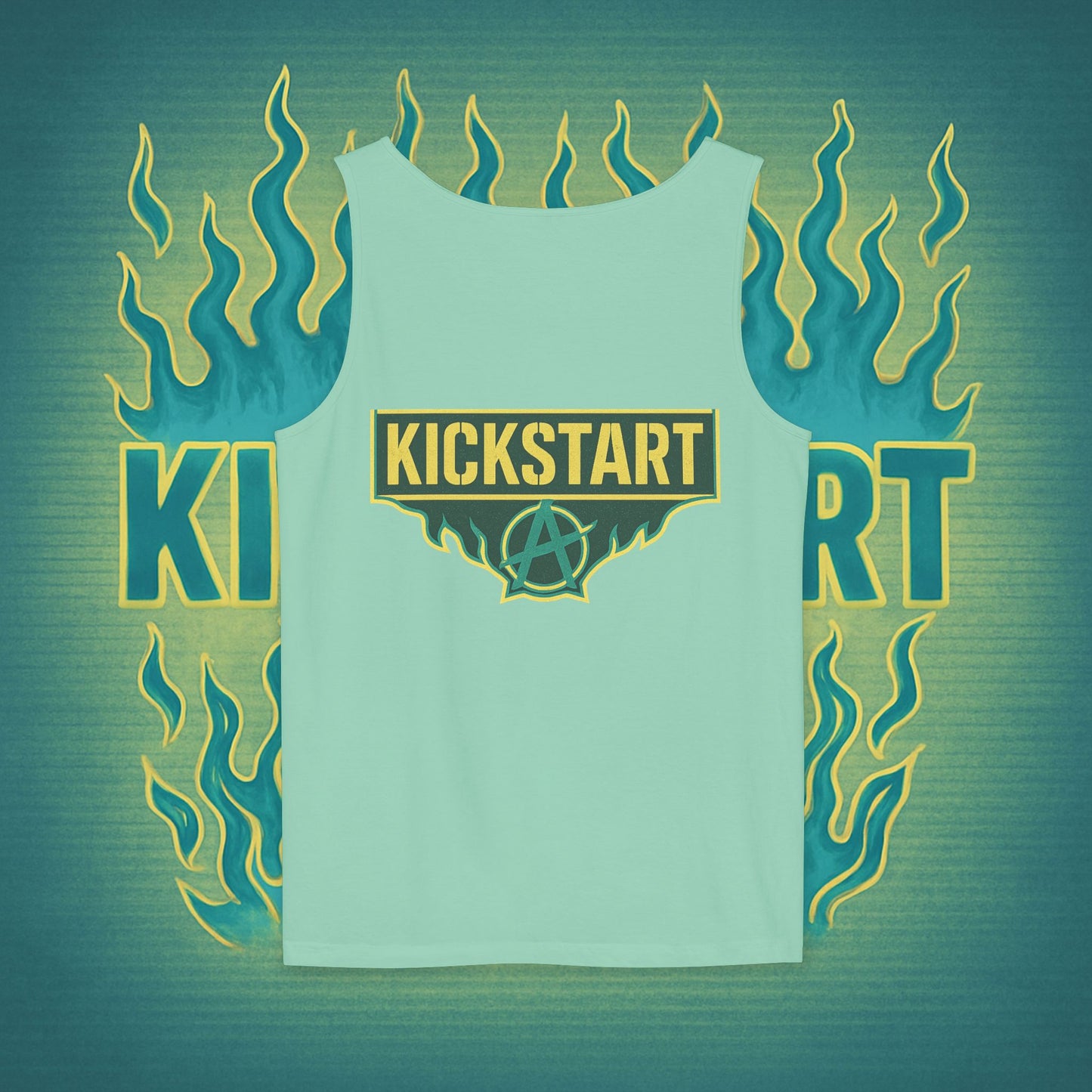 Burn to Rise Phoenix Tank | Kick$tart Motivational Gym Cutoff Shirt