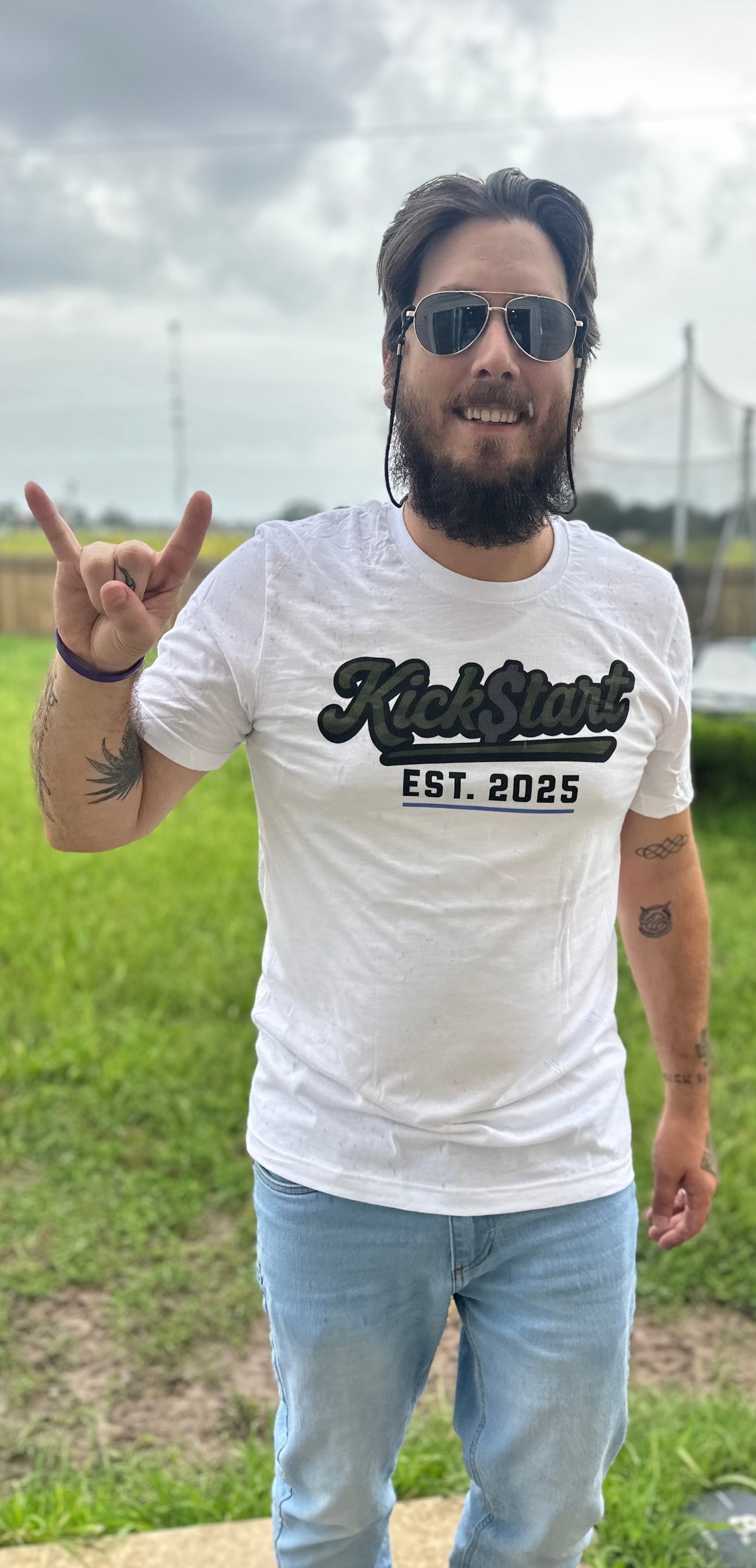Kick$tart EST Logo Tee – Founding Year Motorcycle Lifestyle Shirt