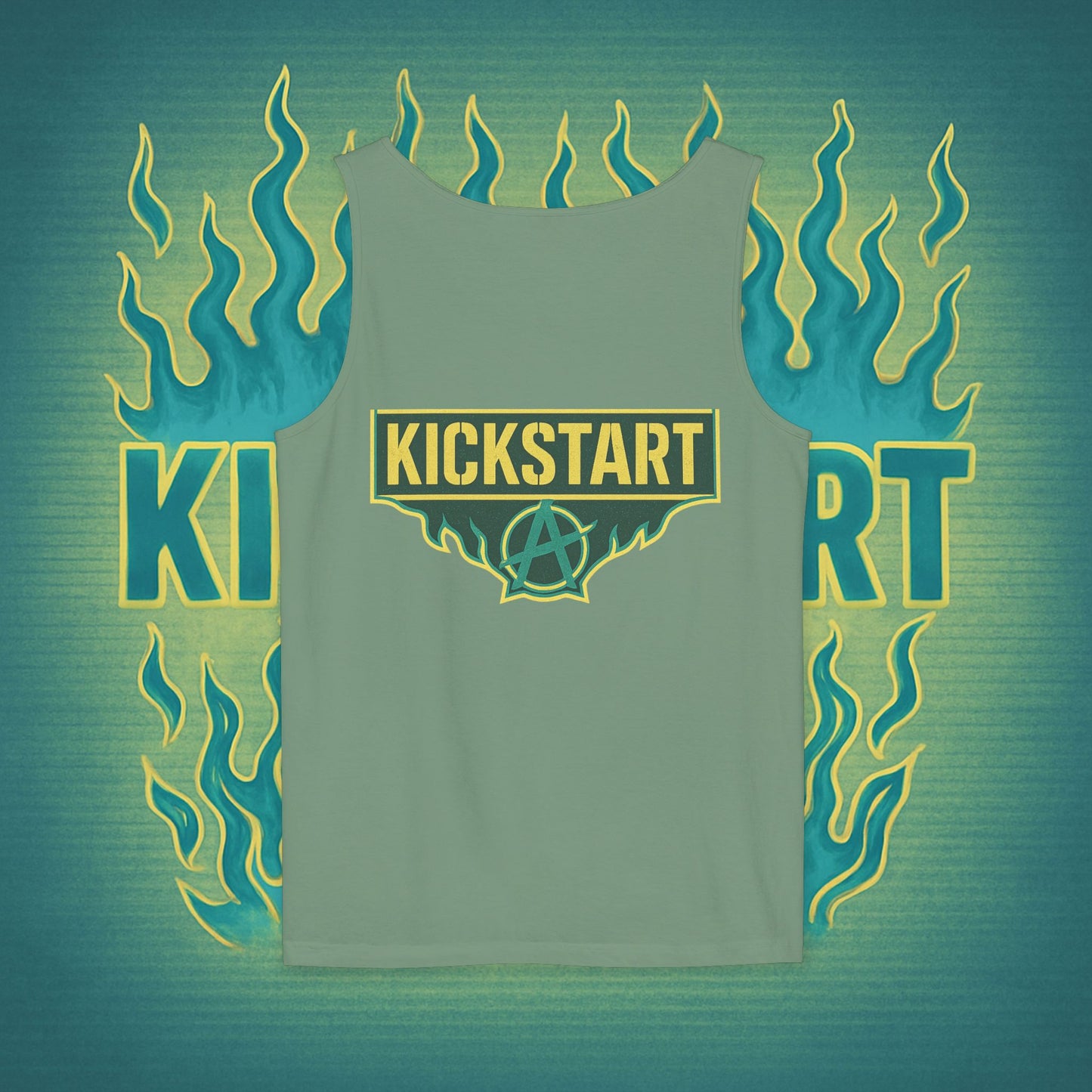 Burn to Rise Phoenix Tank | Kick$tart Motivational Gym Cutoff Shirt