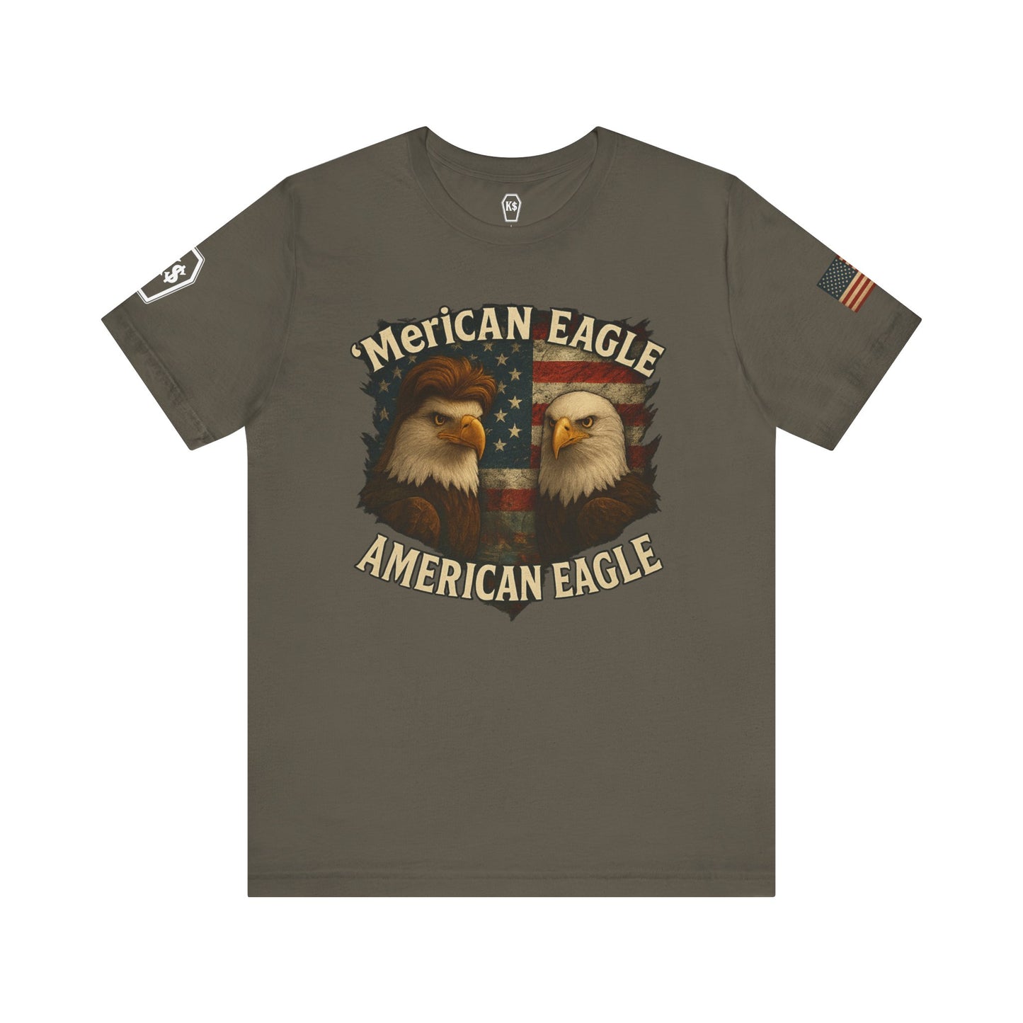 Patriotic Eagle Tee - Unisex Jersey Short Sleeve Shirt for July 4th, Memorial Day, Freedom Fighters, Casual Wear,