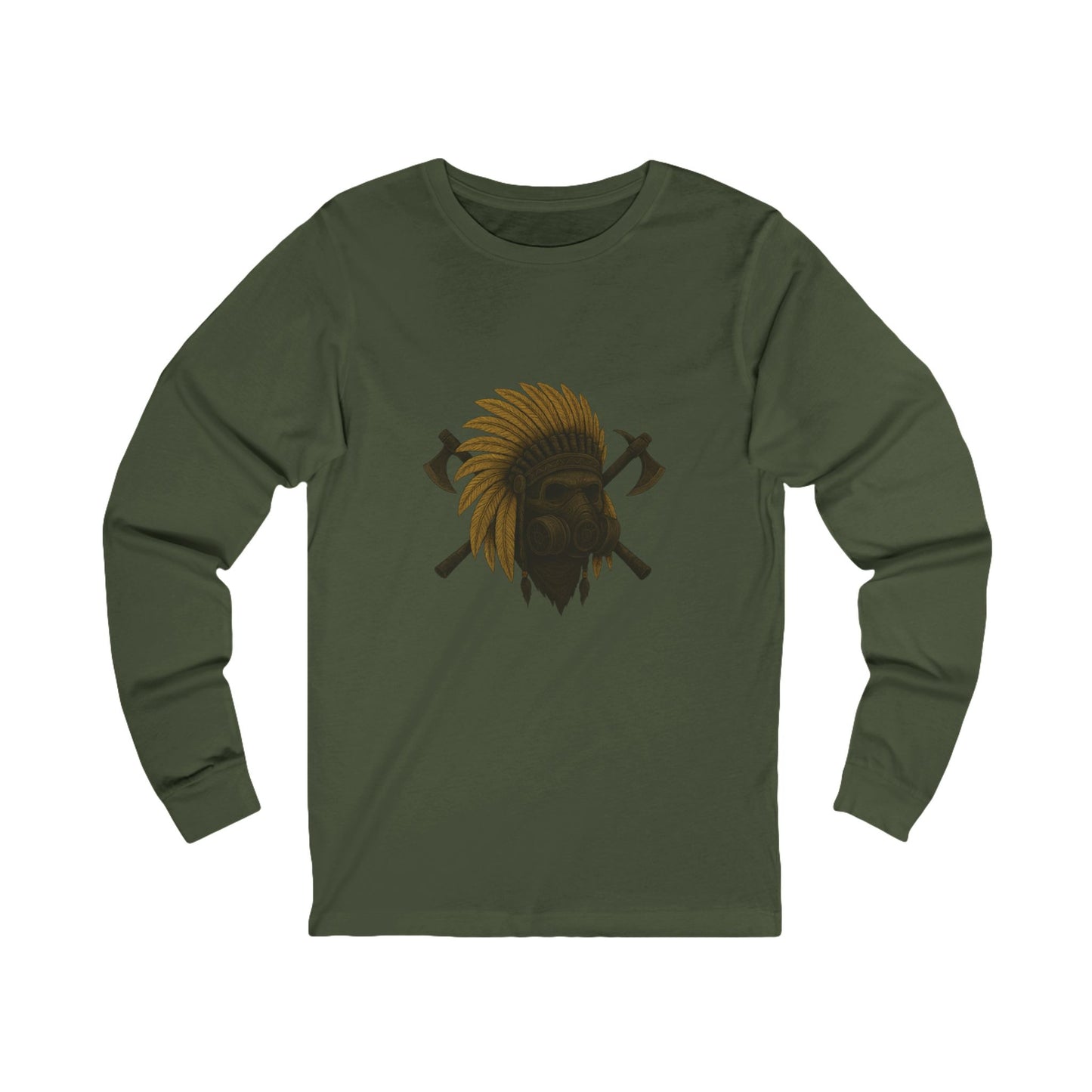 Kick$tart Chief Heavyweight Long Sleeve Tee – Warrior Style Biker T-Shirt