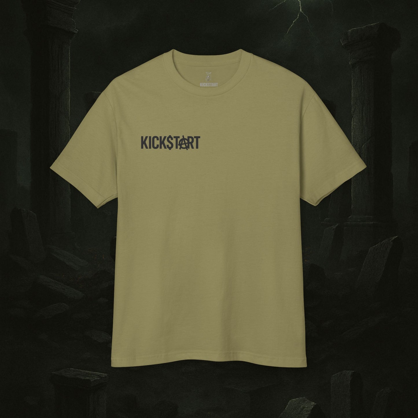Kick$tart Spartan Tee – Heavyweight Warrior Graphic Shirt