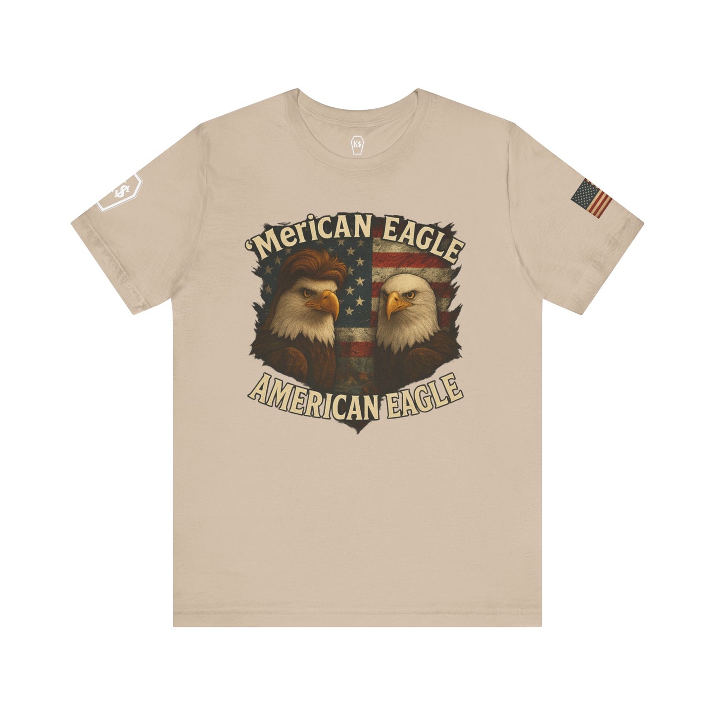 Patriotic Eagle Tee - Unisex Jersey Short Sleeve Shirt for July 4th, Memorial Day, Freedom Fighters, Casual Wear,