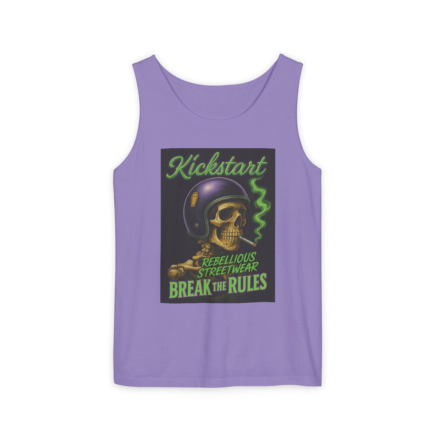 Rebellious Skulls Tank Top, Unisex Streetwear, Break the Rules