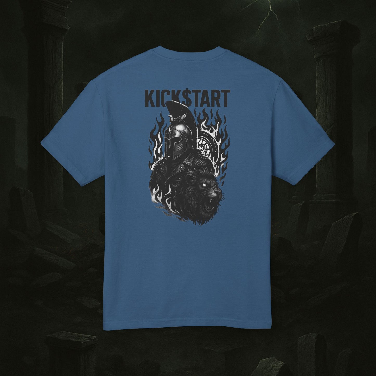 Kick$tart Spartan Tee – Heavyweight Warrior Graphic Shirt