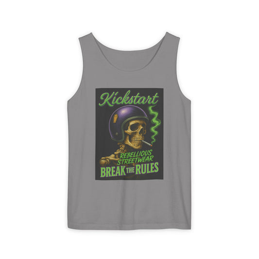 Rebellious Skulls Tank Top, Unisex Streetwear, Break the Rules