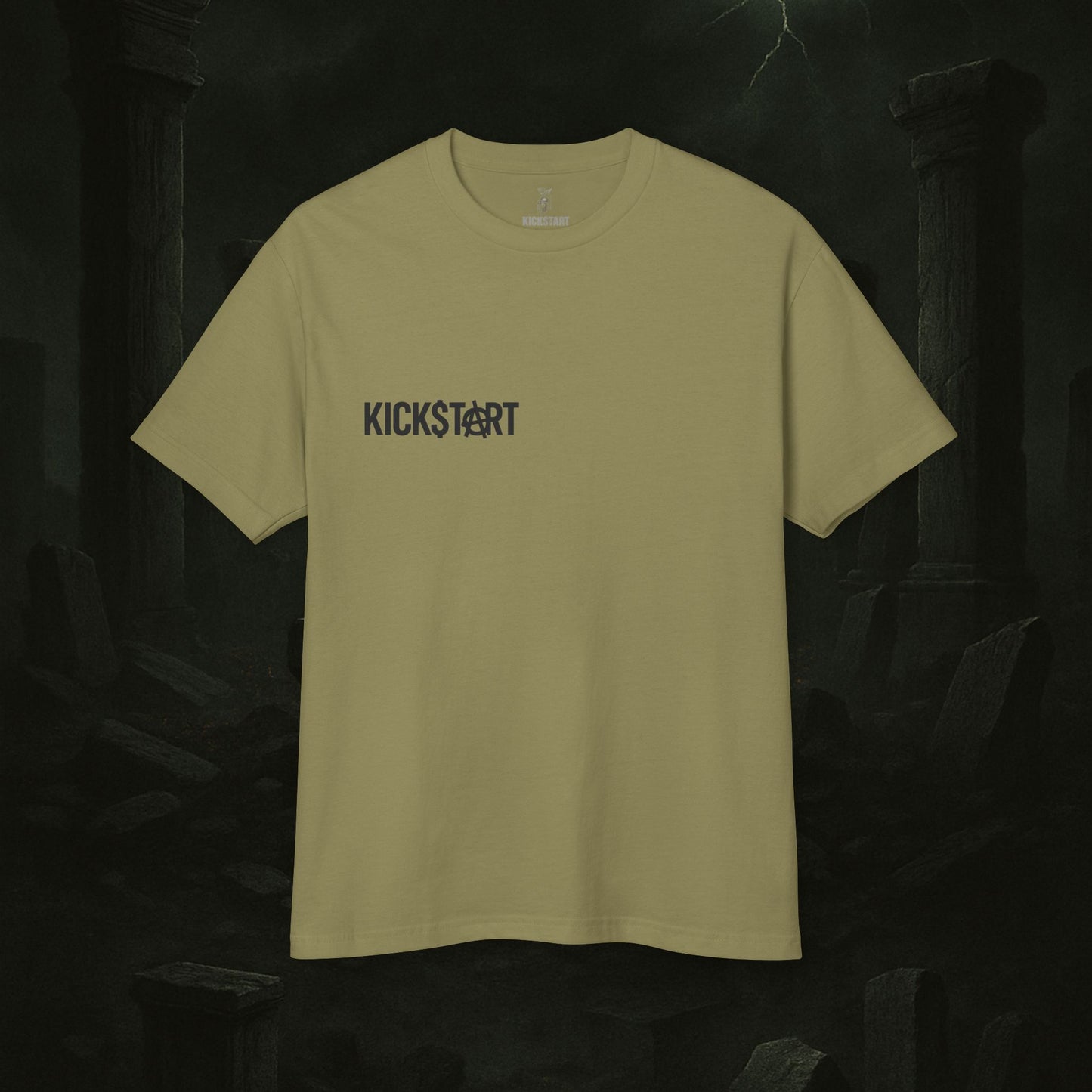 Kick$tart Spartan Tee – Heavyweight Warrior Graphic Shirt