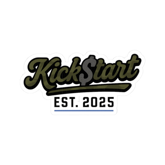 Kick$tart EST Camo Sticker – Founding Year Tactical Vinyl Decal