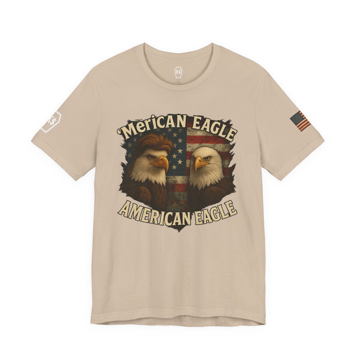 Patriotic Eagle Tee - Unisex Jersey Short Sleeve Shirt for July 4th, Memorial Day, Freedom Fighters, Casual Wear,