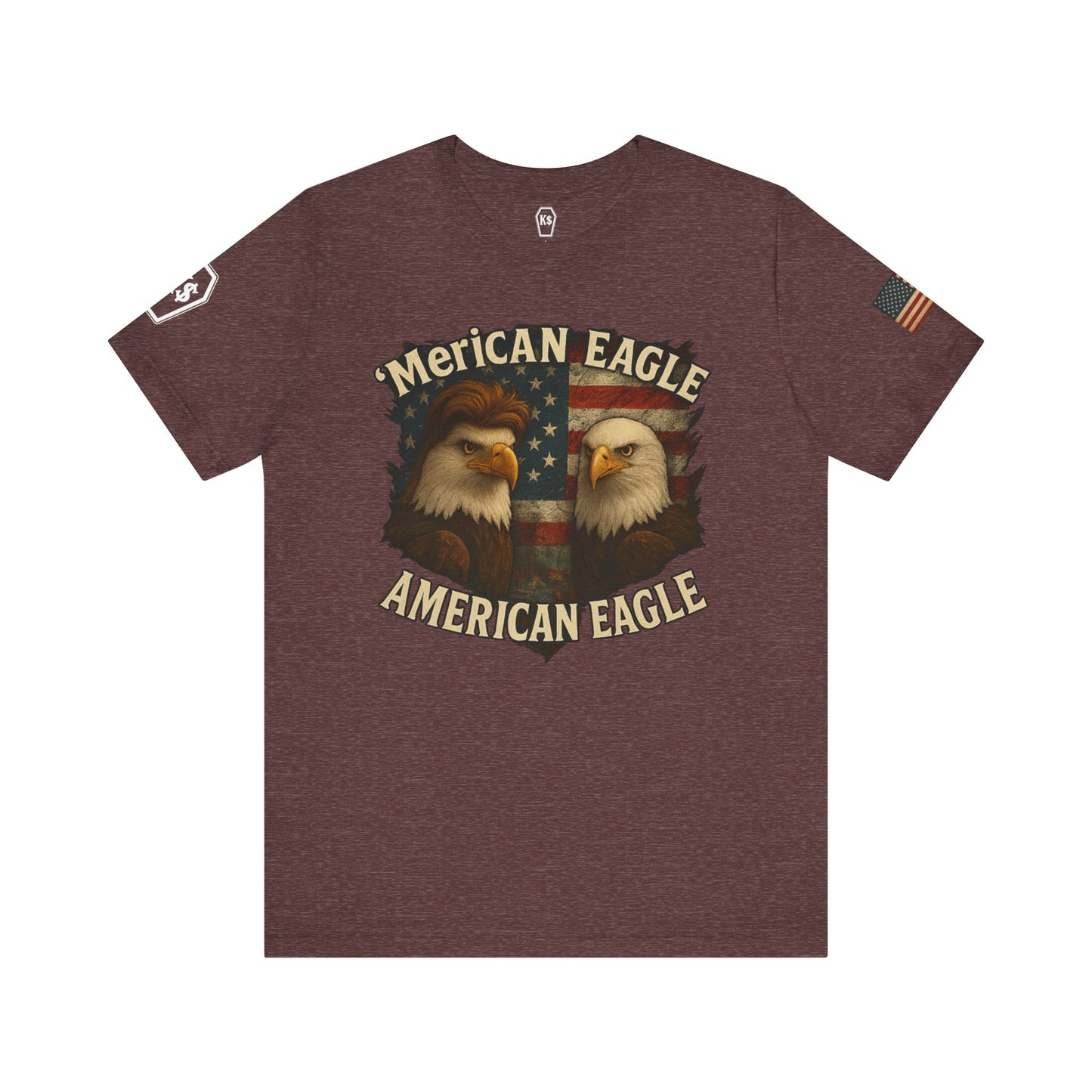 Patriotic Eagle Tee - Unisex Jersey Short Sleeve Shirt for July 4th, Memorial Day, Freedom Fighters, Casual Wear,
