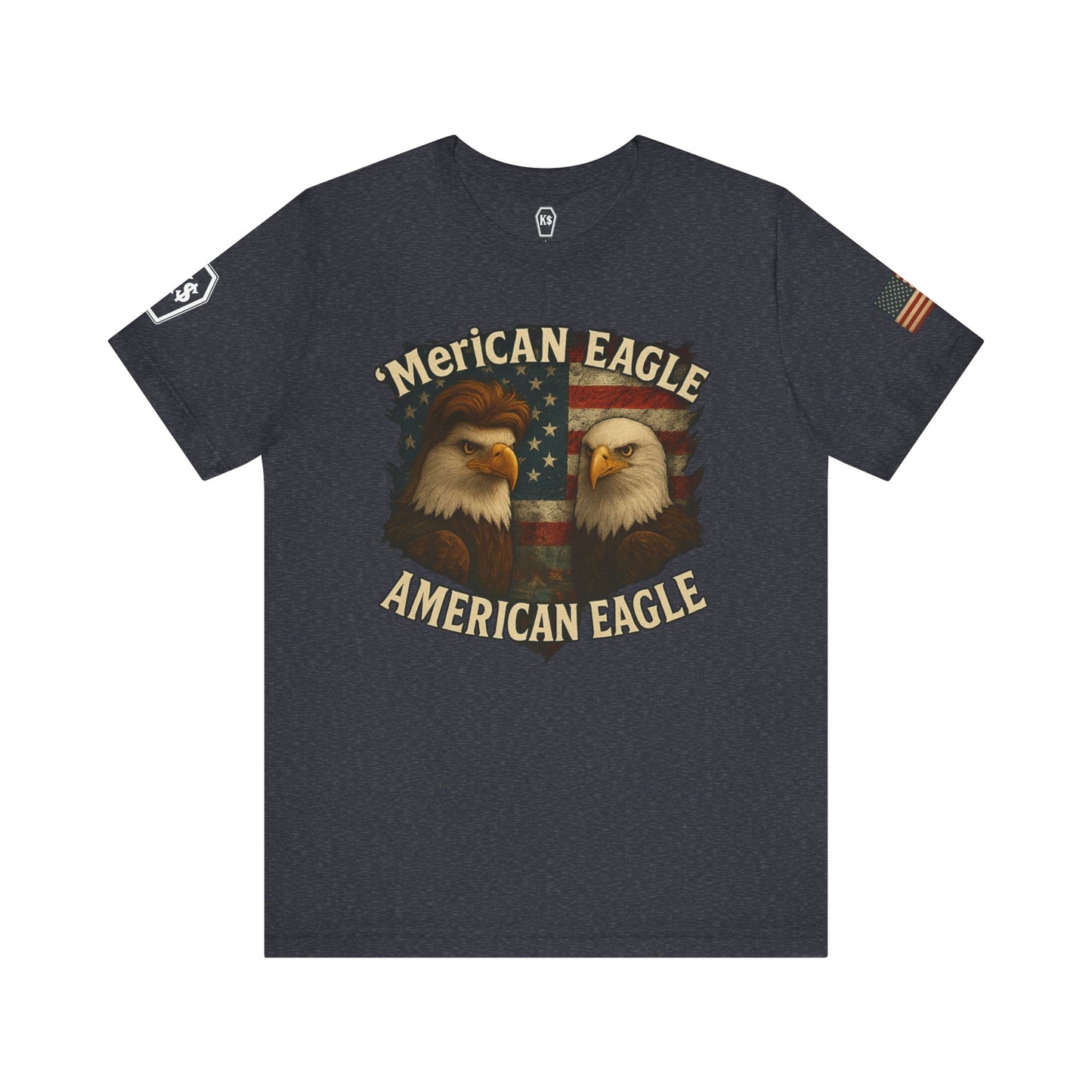 Patriotic Eagle Tee - Unisex Jersey Short Sleeve Shirt for July 4th, Memorial Day, Freedom Fighters, Casual Wear,