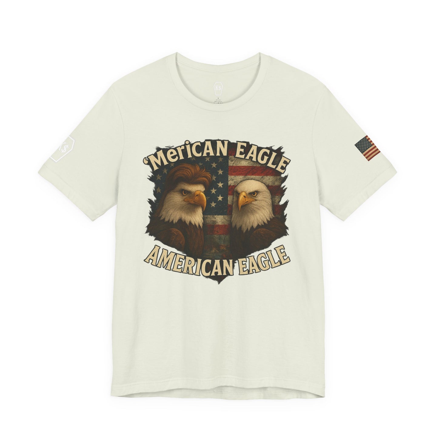 Patriotic Eagle Tee - Unisex Jersey Short Sleeve Shirt for July 4th, Memorial Day, Freedom Fighters, Casual Wear,
