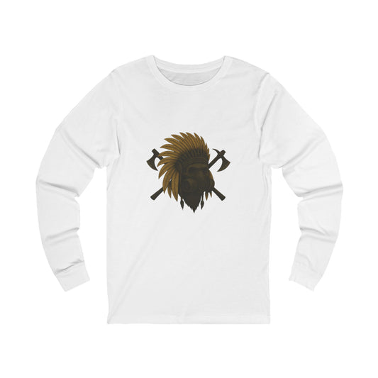 Kick$tart Chief Heavyweight Long Sleeve Tee – Warrior Style Biker T-Shirt