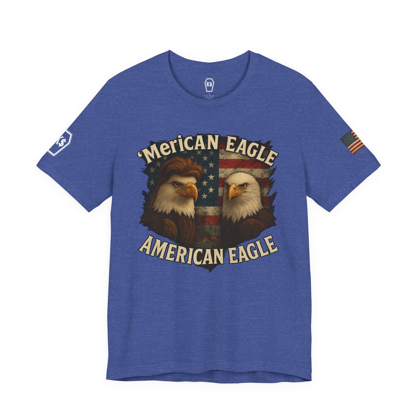 Patriotic Eagle Tee - Unisex Jersey Short Sleeve Shirt for July 4th, Memorial Day, Freedom Fighters, Casual Wear,