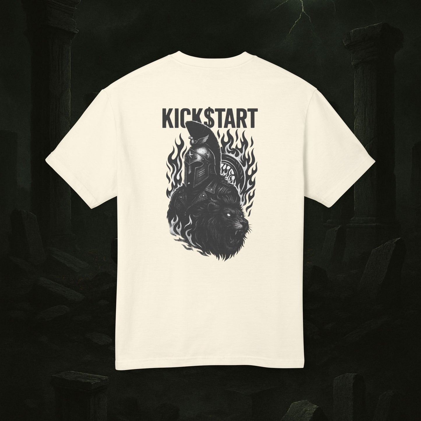 Kick$tart Spartan Tee – Heavyweight Warrior Graphic Shirt