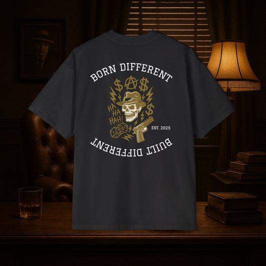 Born Different – Built Different Biker Tee | Kick$tart Streetwear Shirt