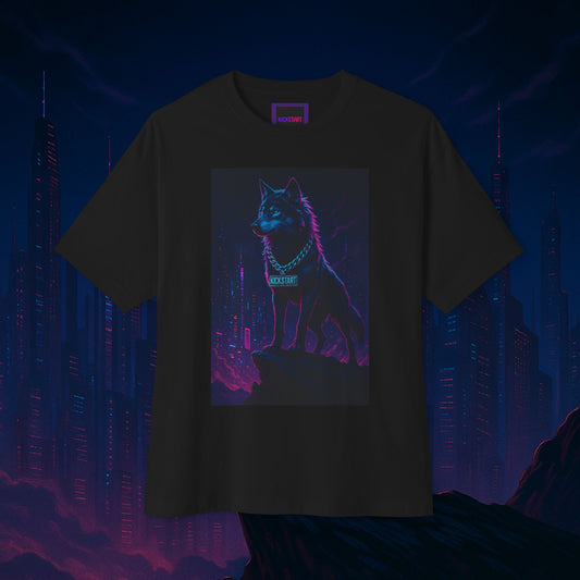 Lone Wolf Rider Tee | Oversized Biker Graphic Shirt for Rebels