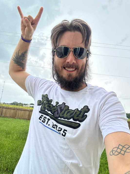 Kick$tart EST Logo Tee – Founding Year Motorcycle Lifestyle Shirt