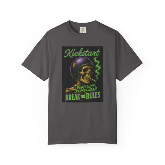 Kickstart Rebellious Streetwear T-Shirt, Break the Rules