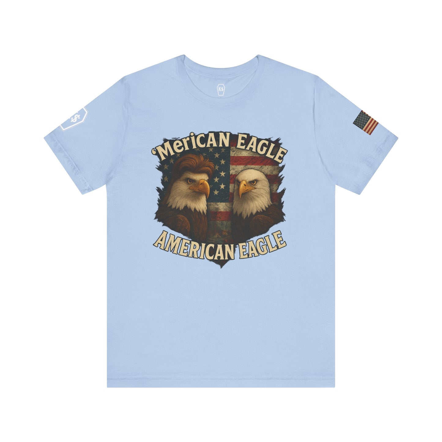 Patriotic Eagle Tee - Unisex Jersey Short Sleeve Shirt for July 4th, Memorial Day, Freedom Fighters, Casual Wear,