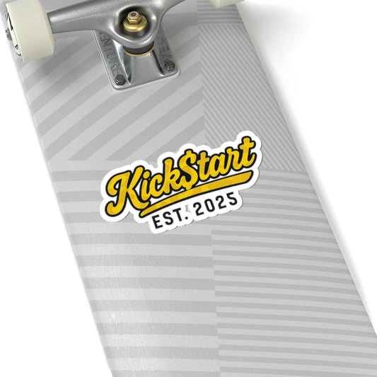 Kick$tart EST Logo Sticker – Bold Brand Decal for Riders