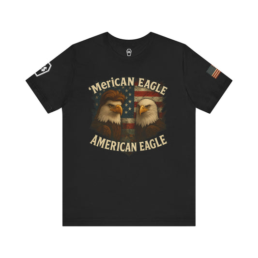 Patriotic Eagle Tee - Unisex Jersey Short Sleeve Shirt for July 4th, Memorial Day, Freedom Fighters, Casual Wear,