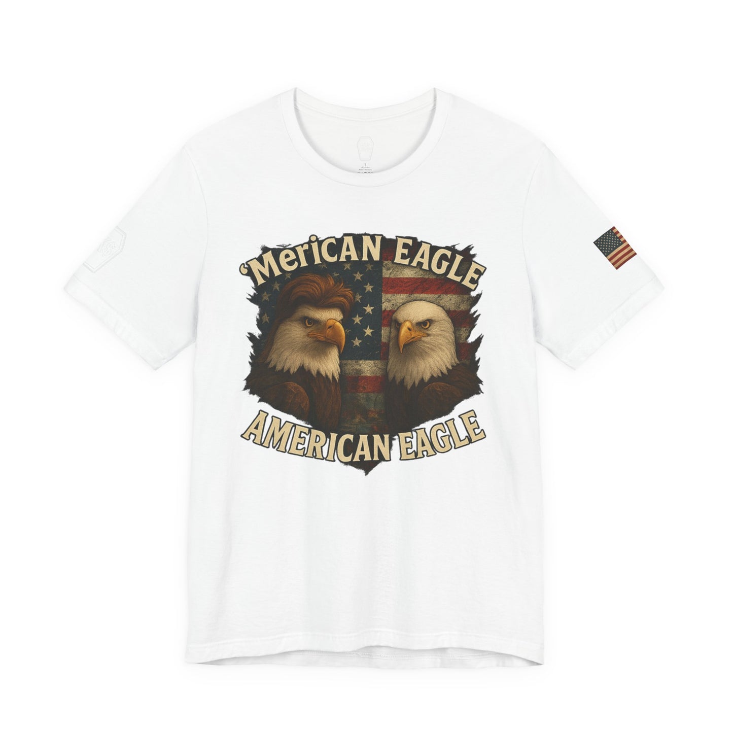 Patriotic Eagle Tee - Unisex Jersey Short Sleeve Shirt for July 4th, Memorial Day, Freedom Fighters, Casual Wear,
